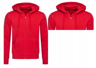 Bluza Dresowa Ciepła Kangurka JAKOŚĆ STEDMAN 5600 CZERWONA XXL - Bluzy męskie - miniaturka - grafika 1