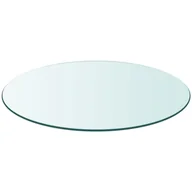 Meble modułowe i akcesoria - vidaXL Blat stołu szklany, okrągły 900 mm - miniaturka - grafika 1