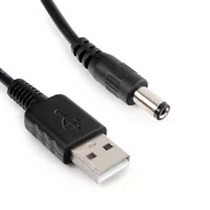 Wzmacniacze antenowe - Kabel adapter zasilania z USB na DC 2.1/5.5 100cm - miniaturka - grafika 1