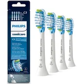 Końcówki do szczoteczek elektrycznych - Philips Końcówki do Sonicare C3 Premium Plaque Defence HX9044/17 (4 szt.) - miniaturka - grafika 1
