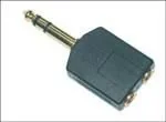 Akcesoria do słuchawek - MicroConnect Microconnect Adapter 6,3 mm  2 x 3,5 mm M Stereo, audans AUDANS - miniaturka - grafika 1