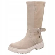 Kozaki damskie - SUPERFIT BEŻOWE KOZAKI DZIECIĘCE NA PLATFORMIE Z ĆWIEKAMI 34 J3A - miniaturka - grafika 1