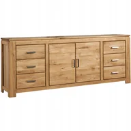 Komody - Pojemna Duża Komoda Dębowa Do Pokoju Salonu - miniaturka - grafika 1