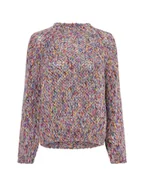 Swetry damskie - Rich & Royal Sweter damski z dzianiny Kobiety wielokolorowy marmurkowy, S - miniaturka - grafika 1