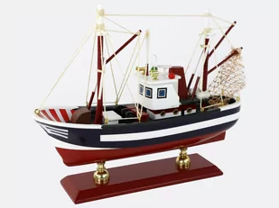 Statek Kuter Rybacki Kolekcjonerski Okręt Drewniany - Modele zdalnie sterowane - miniaturka - grafika 1