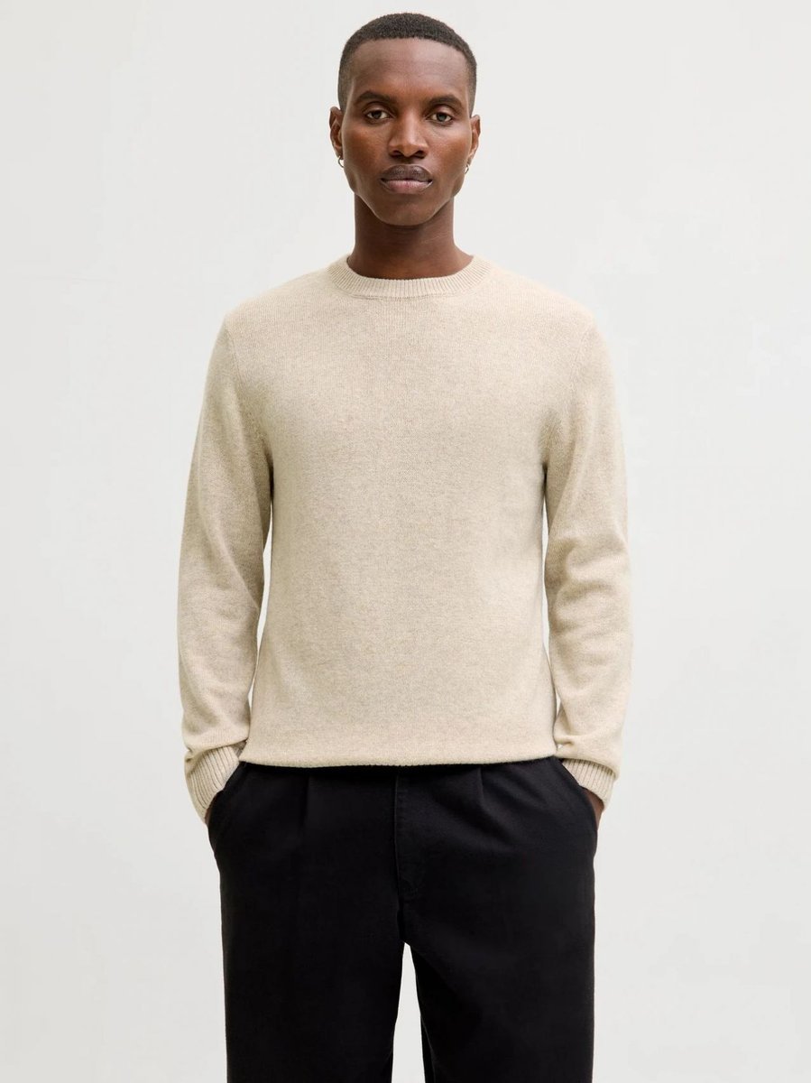 maglie uomo jack and jones 12216799 clamswool silver lining