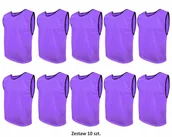 Piłka nożna - Znacznik Piłkarski Reklamowy Koszulka Treningi Fioletowy ZESTAW 10szt L - miniaturka - grafika 1