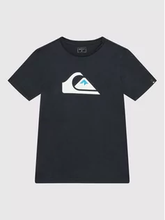 Koszulki i topy damskie - Quiksilver T-Shirt Comp Logo EQBZT04369 Czarny Regular Fit - grafika 1