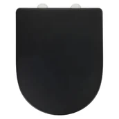 Deski sedesowe - Czarna deska sedesowa z automatycznym zamykaniem 35,5 x 44 cm O.novo – Wenko - miniaturka - grafika 1