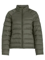 Kurtki damskie - Vila Kurtka pikowana w kolorze khaki - miniaturka - grafika 1