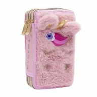 Piórniki - Piórnik potrójny z wyp Fluffy Unicorn ASTRA - miniaturka - grafika 1