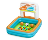 Baseny ogrodowe - Bestway 52728 Basen dmuchany wielofunkcyjny z piłeczkami Koszykówka Piłeczki i Piłka nożna 1.20m x 1.07m - miniaturka - grafika 1