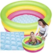 Pływanie - MINI BASEN Dmuchany BRODZIK 70cm MIĘKKIE DNO basenik wanienka turystyczna - miniaturka - grafika 1