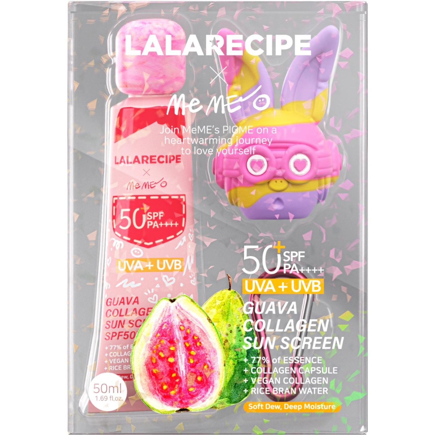 LalaRecipe Guava Collagen Sun Cream Wygładzający krem przeciwsłoneczny, SPF50+ PA++++
