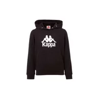 Odzież sportowa dziecięca - Kappa Taino Kids Hoodie, chłopięca bluza, czarna - miniaturka - grafika 1