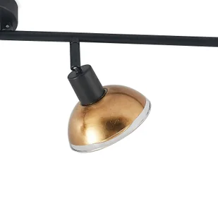 Lindby Erin spot sufitowy LED czarny/złoty 4-pkt. - Lampy sufitowe - miniaturka - grafika 5