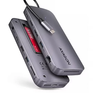 Axagon USB 12 in1 10Gbps, 3x USB-A, USB-C, HDMI, DP, RJ-45, M. - WYPRZEDAŻ - ostatnie sztuki tego produktu. Nie zwlekaj - Stacje dokujące i replikatory portów Axagon USB 12 in1 10Gbps, 3x USB-A, USB-C, HDMI, DP, RJ-45, M. - WYPRZEDAŻ - ostatnie sztuki tego produktu. Nie zwlekaj - Stacje dokujące i replikatory portów - miniaturka - grafika 1