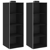 Pokrowce na ubrania - Lumarko Wiszące organizery do szafy, 2 szt., z 4 półkami, tkanina! - miniaturka - grafika 1