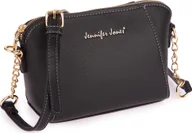 Torebki damskie - Mała Elegancka Torebka Damska Na Ramię Wieczorowa Bankietowa Kuferek Wizytowa ze złotymi okuciami Czarna - miniaturka - grafika 1