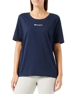 Koszulki i topy damskie - Champion T-Shirt Damski, Granatowy, L - miniaturka - grafika 1