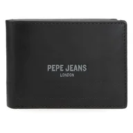 Portfele - Pepe Jeans Głęboki poziomy portfel z portmonetką czarny 11x8x1 cm Skóra by Joumma Bags, Czarny (Black), Talla única, Poziomy portfel z portfelem - miniaturka - grafika 1