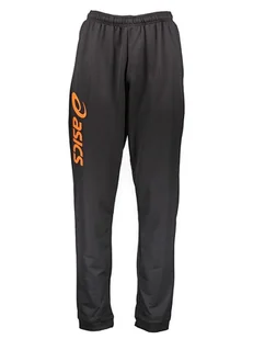 asics Spodnie sportowe "Sigma" w kolorze antracytowo-pomarańczowym - Spodnie sportowe męskie - miniaturka - grafika 1