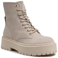 Botki damskie - Steve Madden Botki Skylar SM11001184-03002-846 Beige Suede - miniaturka - grafika 1