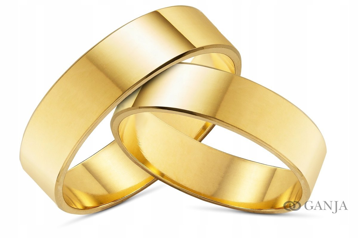 Obrączka złota próba 333 srebrna 925 szer.5mm G38