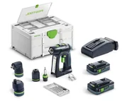Wiertarko-wkrętarki akumulatorowe - Wiertarko-wkrętarka Festool C 18 HPC 4,0 I-Set 577617 - miniaturka - grafika 1