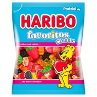 Cukierki - Haribo Favoritos Classic Żelki o samu owocowym część o smaku coli 150 g - miniaturka - grafika 1