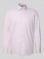 Koszule męskie - Koszula biznesowa o kroju modern fit z bawełny z kołnierzykiem typu kent - miniaturka - grafika 1