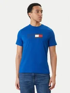 Koszulki męskie - Tommy Hilfiger T-Shirt Brand Love Box MW0MW42366 Niebieski Regular Fit - miniaturka - grafika 1