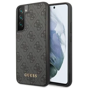 Guess GUHCS23SG4GFGR S23 S911 szary/grey hardcase 4G Metal Gold Logo - Etui i futerały do telefonów - miniaturka - grafika 1