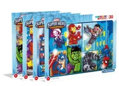 Puzzle - Clementoni Puzzle 30 Super Kolor Superhero frame - miniaturka - grafika 1