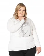 Bluzki damskie - Duża Bluzka Damska Koszulka Długi Rękaw 2103-07 - miniaturka - grafika 1