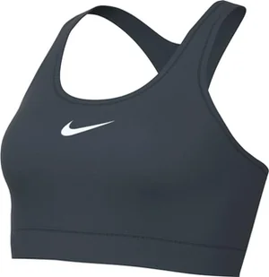 Nike Swsh Med Spt Biustonosz sportowy Deep Jungle/White XS - Biustonosze - miniaturka - grafika 1