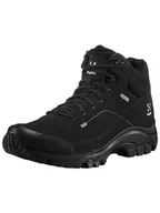 Buty trekkingowe damskie - Haglöfs Skórzane botki turystyczne "Ridge GTX" w kolorze czarnym - miniaturka - grafika 1