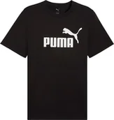 Koszulki męskie - Koszulka męska Puma Ess No.1 Logo Tee czarna 682532 01 L - miniaturka - grafika 1