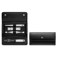 Zestawy do manicure i pedicure - Zwilling ZWILLING J.A. HENCKELS ZWILLING TWINOX Torby Etui 4-częściowe, czarne Manicure Donica do paznokci - miniaturka - grafika 1
