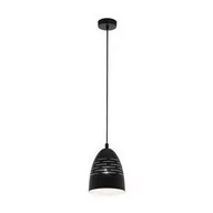 Lampy sufitowe - Eglo Camastra 98073 lampa wisząca zwis oprawa 1x40W E27 czarna biała - miniaturka - grafika 1