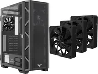 Obudowy komputerowe - Obudowa PREYON Obudowa PREYON Nest Meshy PRENM02B + Wentylator PREYON Falcon Eye 120 PWM 3-pack PFE1203B - miniaturka - grafika 1