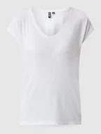 Koszulki i topy damskie - T-shirt z dodatkiem streczu model ‘Billo’ - miniaturka - grafika 1