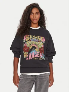 Roxy Bluza Lineup ERJFT05006 Czarny Relaxed Fit - Bluzy damskie - miniaturka - grafika 1