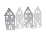 Ozdoby bożonarodzeniowe - Domek metalowy ledowy 39x0.5x19.5 cm - miniaturka - grafika 1