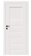 Drzwi wewnętrzne - Dre Drzwi Wewnętrzne Z Szybą Premium 5 Okleina Biała Mat - miniaturka - grafika 1