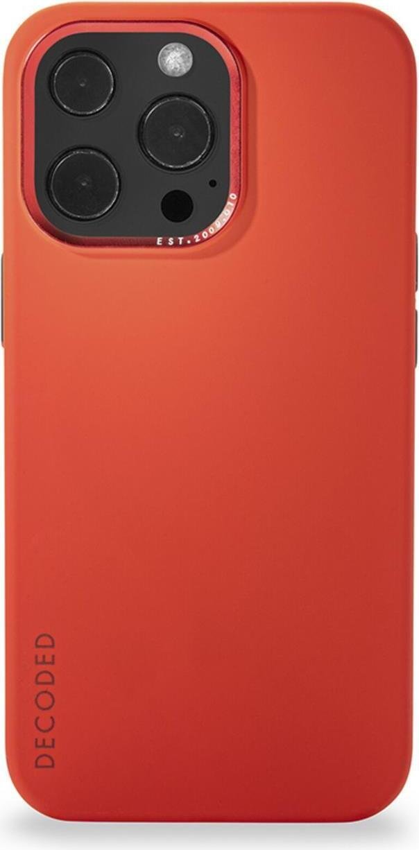 Dekodowana silikonowa tylna okadka iPhone 13 Pro Max Brick Red