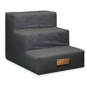 Pozostałe akcesoria dla psów - Schodki Schody Podest dla psa kota 3-stopnie CIEMNY SZARY - miniaturka - grafika 1