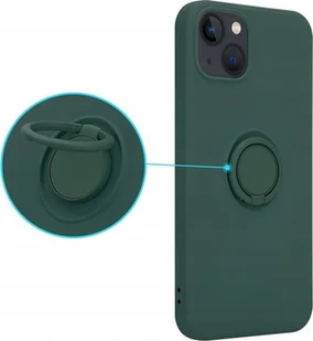 OEM Etui Silicon Ring do Iphone 13 PRO zielony - Etui i futerały do telefonów - miniaturka - grafika 1