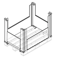 Akcesoria do pakowania - WANZL Nadstawek paletowy PA-X9/S 60001350 - miniaturka - grafika 1