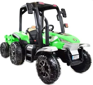 Super-Toys Duży traktor z przyczepą 24V, 4X4 JAKOŚĆ/BLT206 - Pojazdy elektryczne dla dzieci - miniaturka - grafika 1